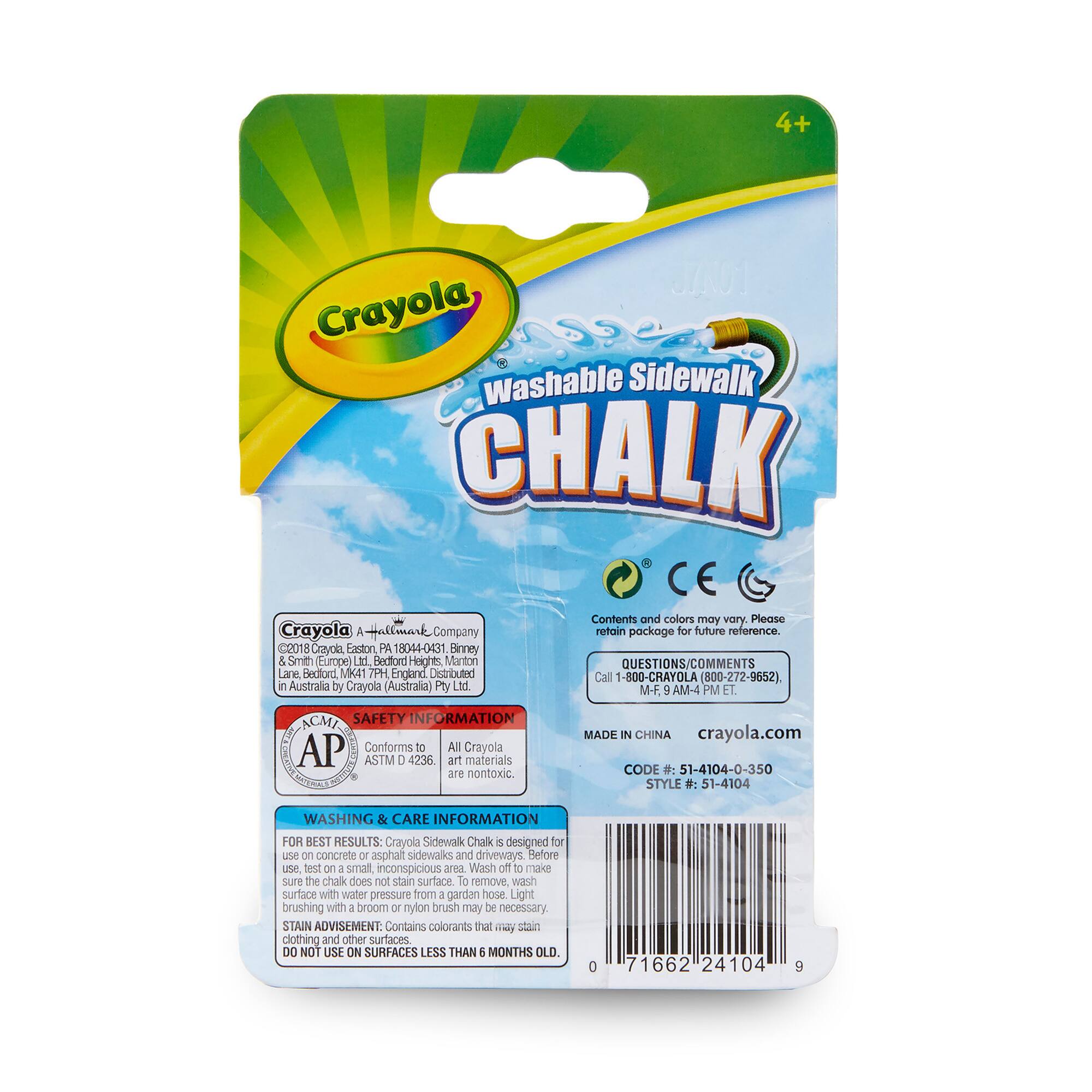 Crayola® Sidewalk Chalk, 12 Packs of 4